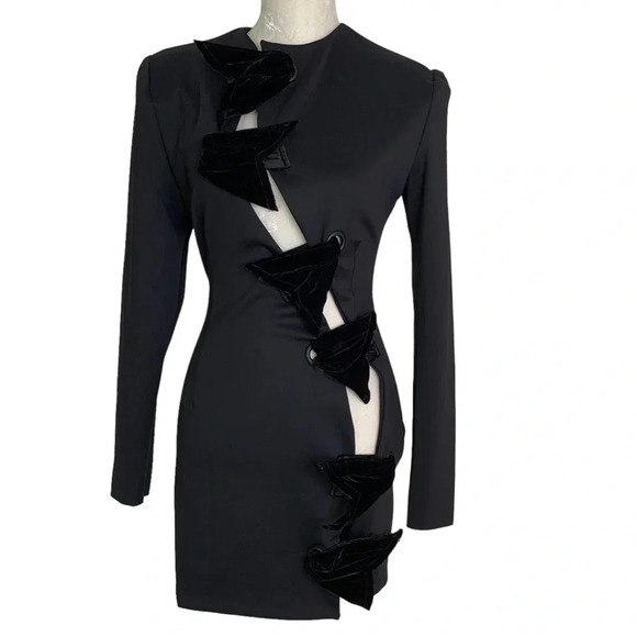 Mother of All Deville Cutout Minidress Black Size XS NWT - Picture 4 of 15